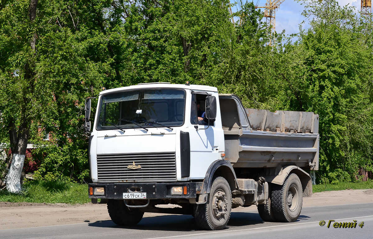 Волгоградская область, № С 619 СК 34 — МАЗ-555102