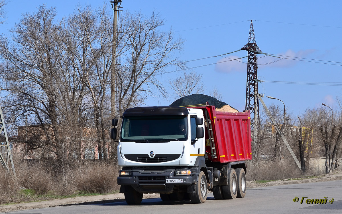 Волгоградская область, № А 505 ЕМ 134 — Renault Kerax [X9P]