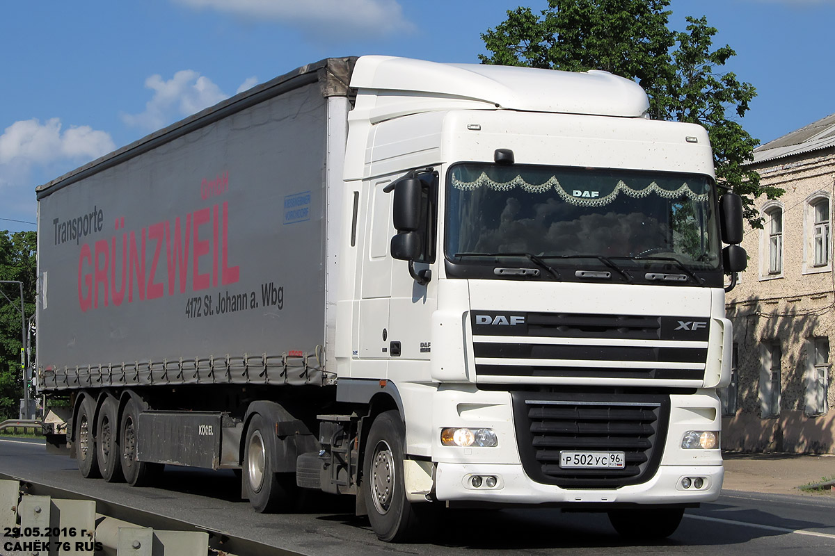 Челябинская область, № Р 502 УС 96 — DAF XF105 FT