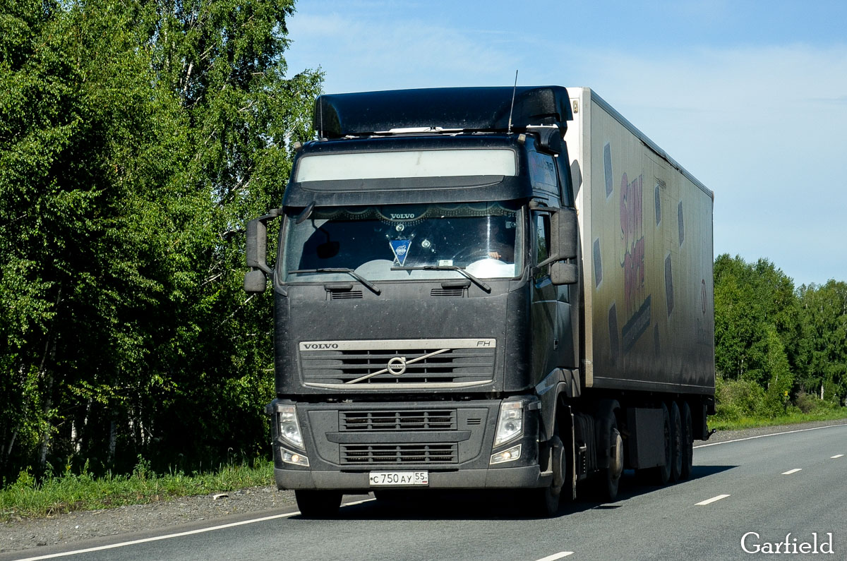 Омская область, № С 750 АУ 55 — Volvo ('2008) FH.440