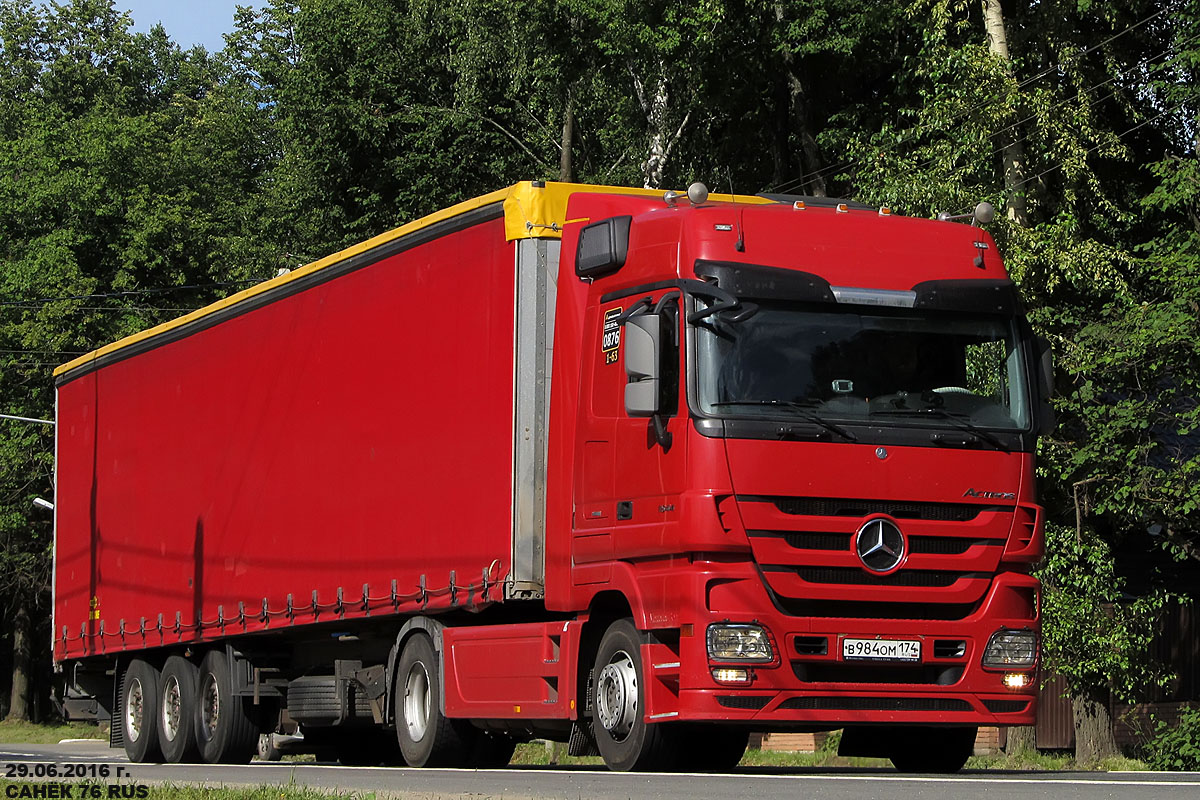 Самарская область, № 0876 — Mercedes-Benz Actros ('2009) 1844