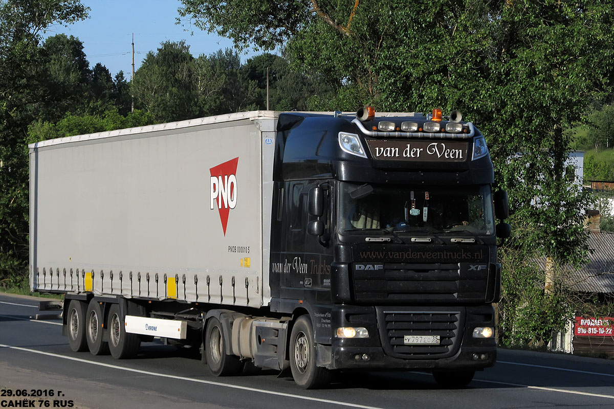 Вологодская область, № У 797 ЕО 35 — DAF XF105 FT