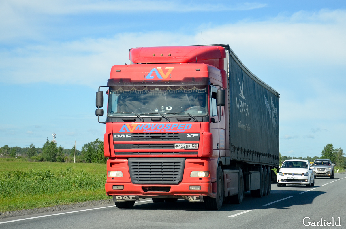 Краснодарский край, № Р 452 ВР 123 — DAF XF95 FT