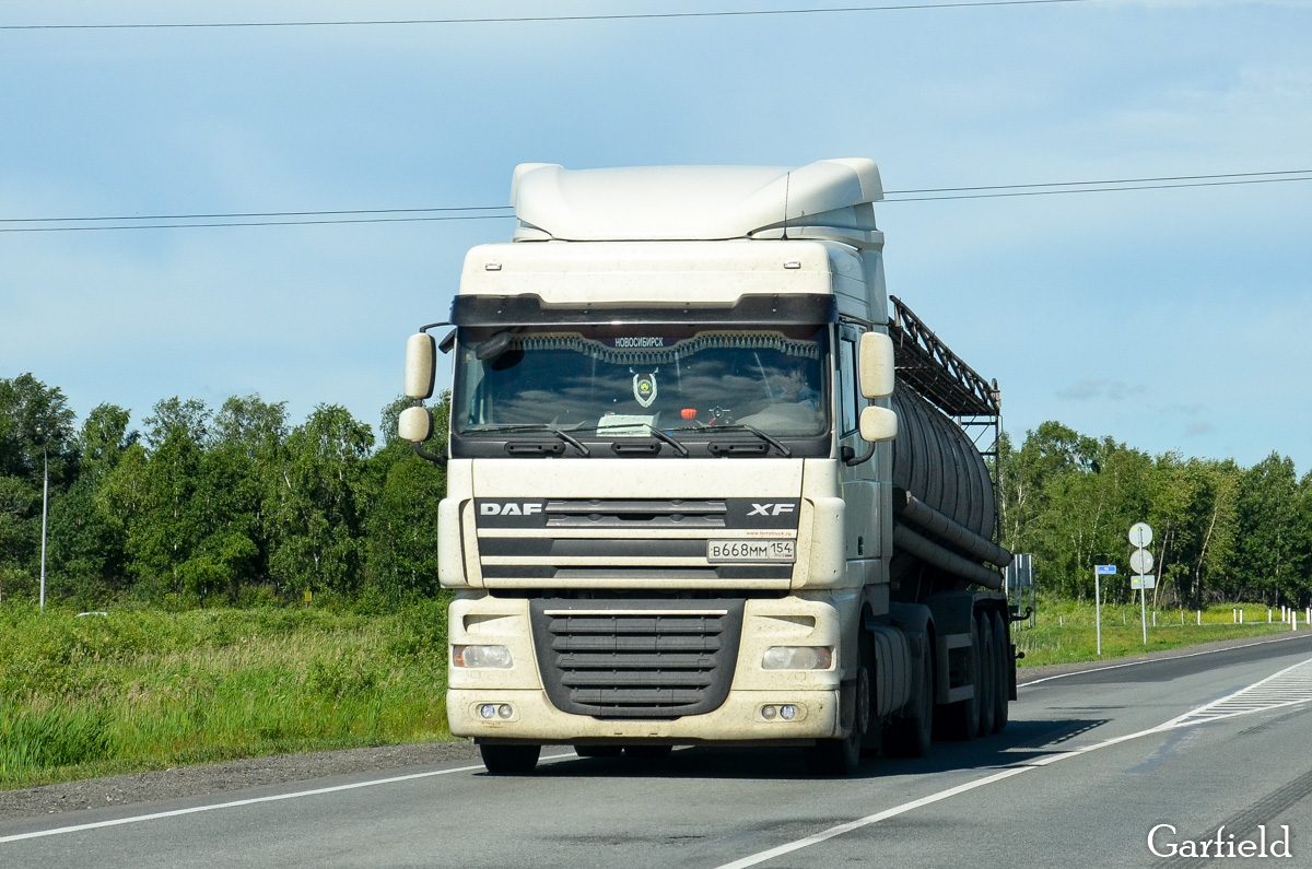 Новосибирская область, № В 668 ММ 154 — DAF XF105 FT