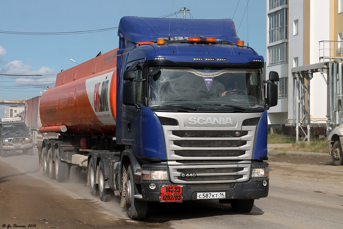 Саха (Якутия), № С 587 КТ 14 — Scania ('2013) G440