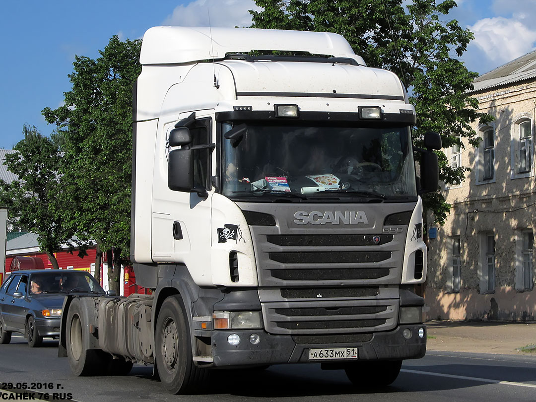 Мурманская область, № А 633 МХ 51 — Scania ('2009) G380