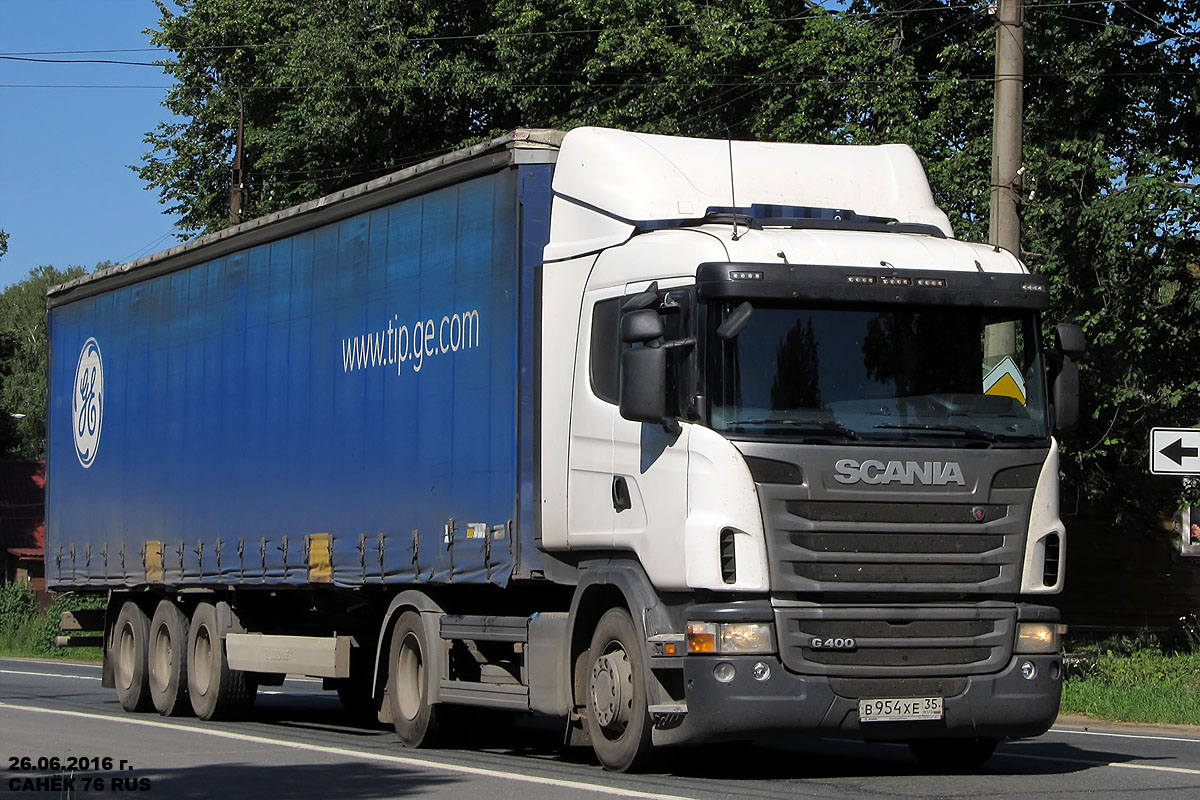 Вологодская область, № В 954 ХЕ 35 — Scania ('2009) G400