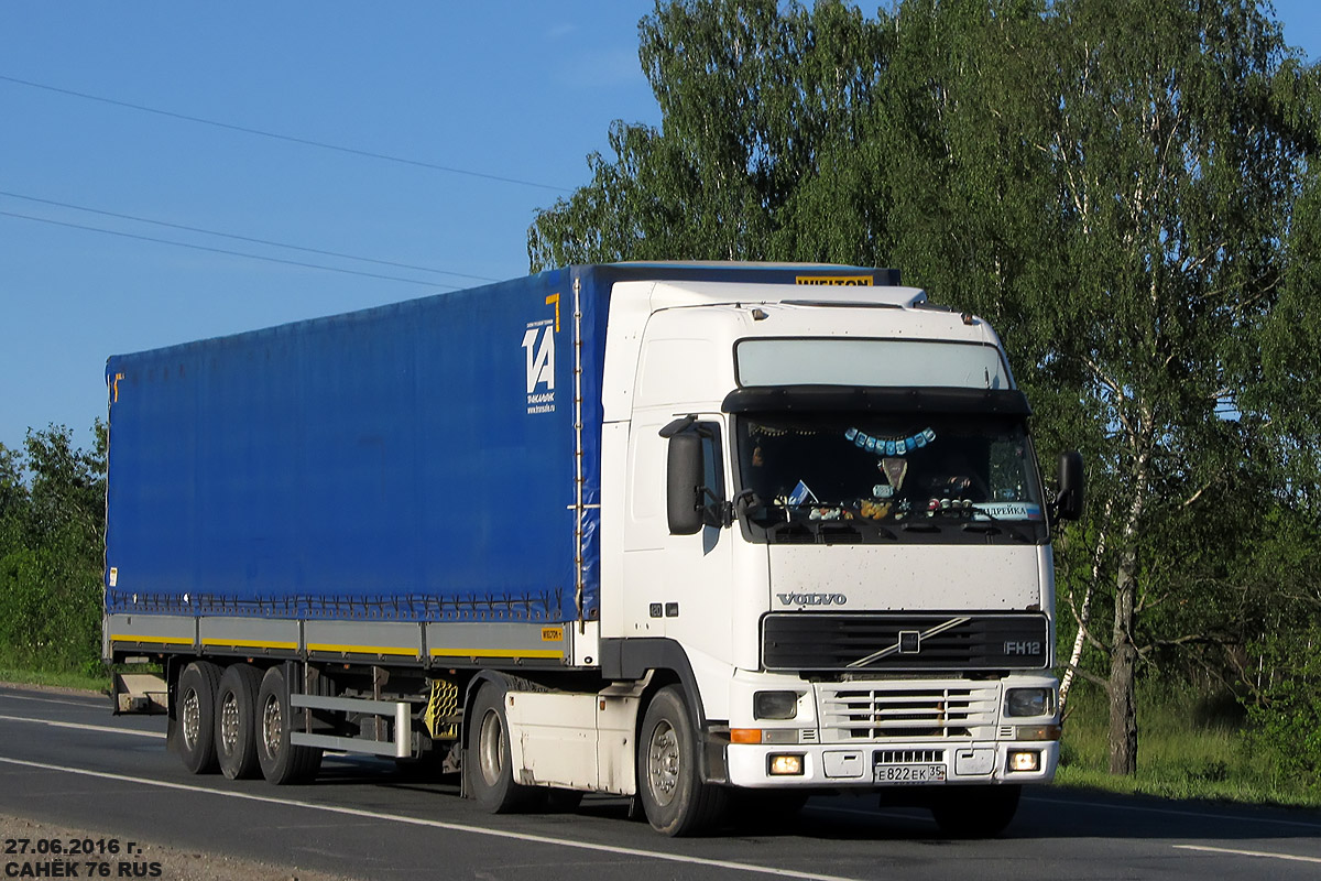 Вологодская область, № Е 822 ЕК 35 — Volvo ('1993) FH12.420