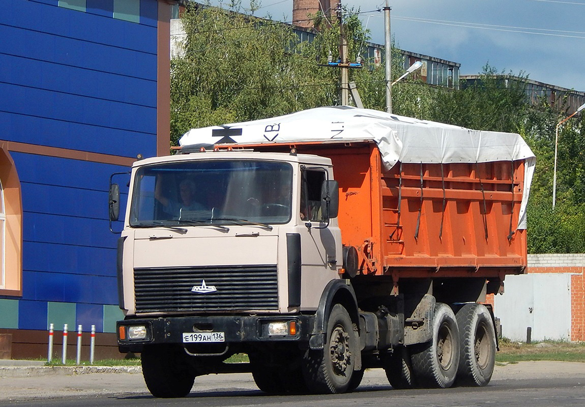 Воронежская область, № Е 199 АН 136 — МАЗ-5516 (общая модель)