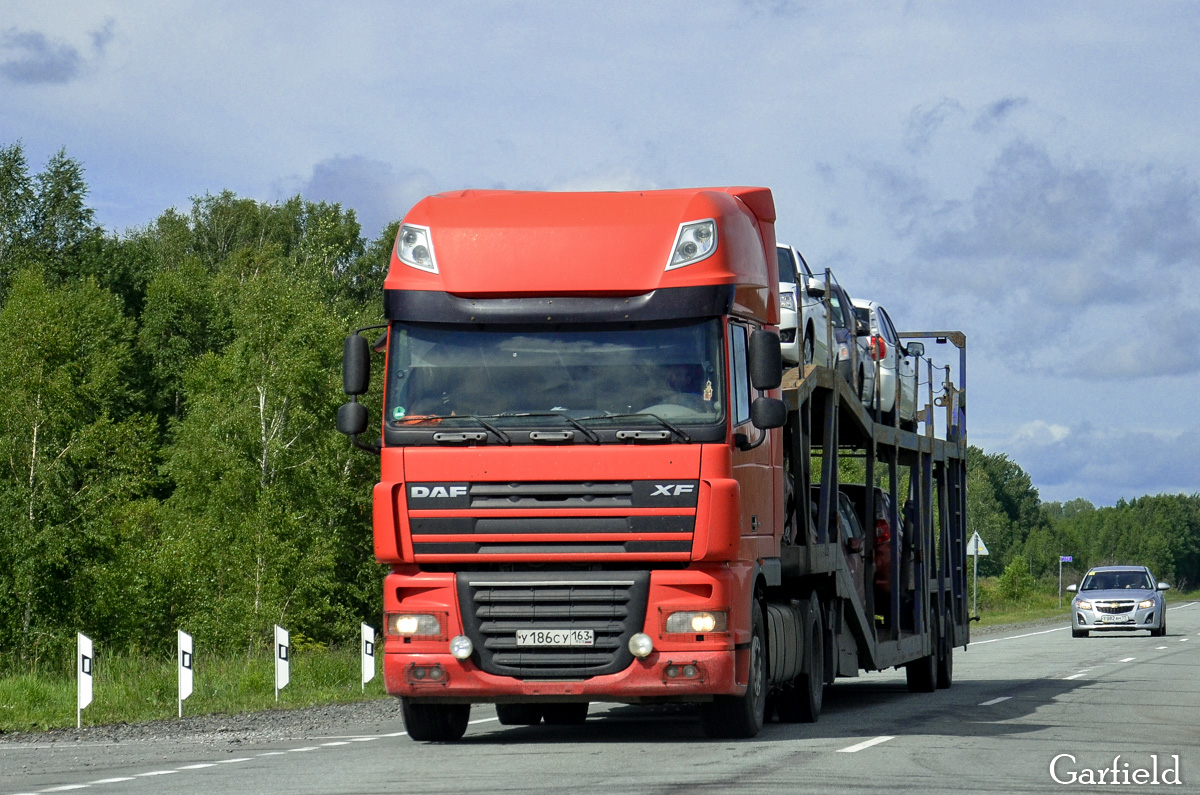 Самарская область, № У 186 СУ 163 — DAF XF105 FT