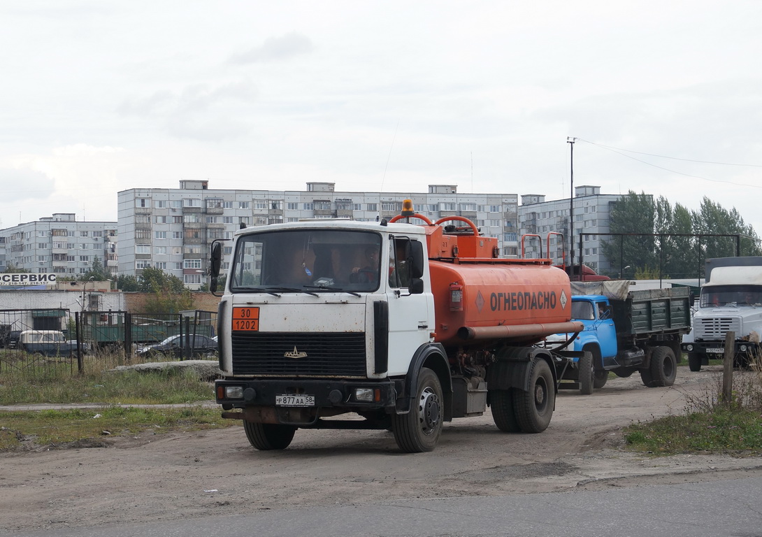 Пензенская область, № Р 877 АА 58 — МАЗ-533702