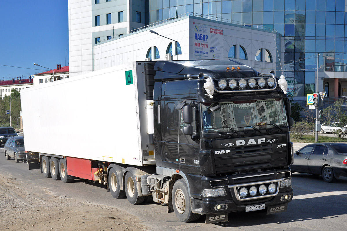 Саха (Якутия), № Т 480 КМ 14 — DAF XF105 FTT