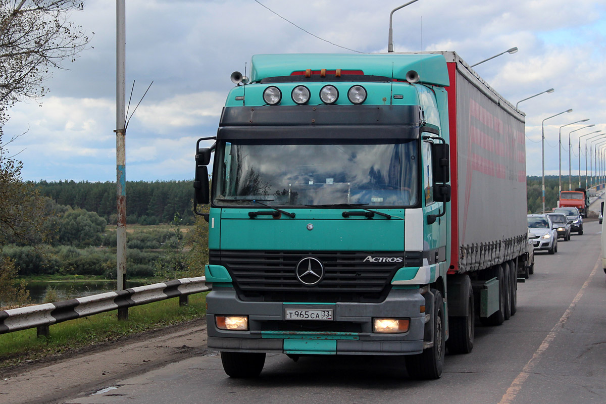 Владимирская область, № Т 965 СА 33 — Mercedes-Benz Actros ('1997)