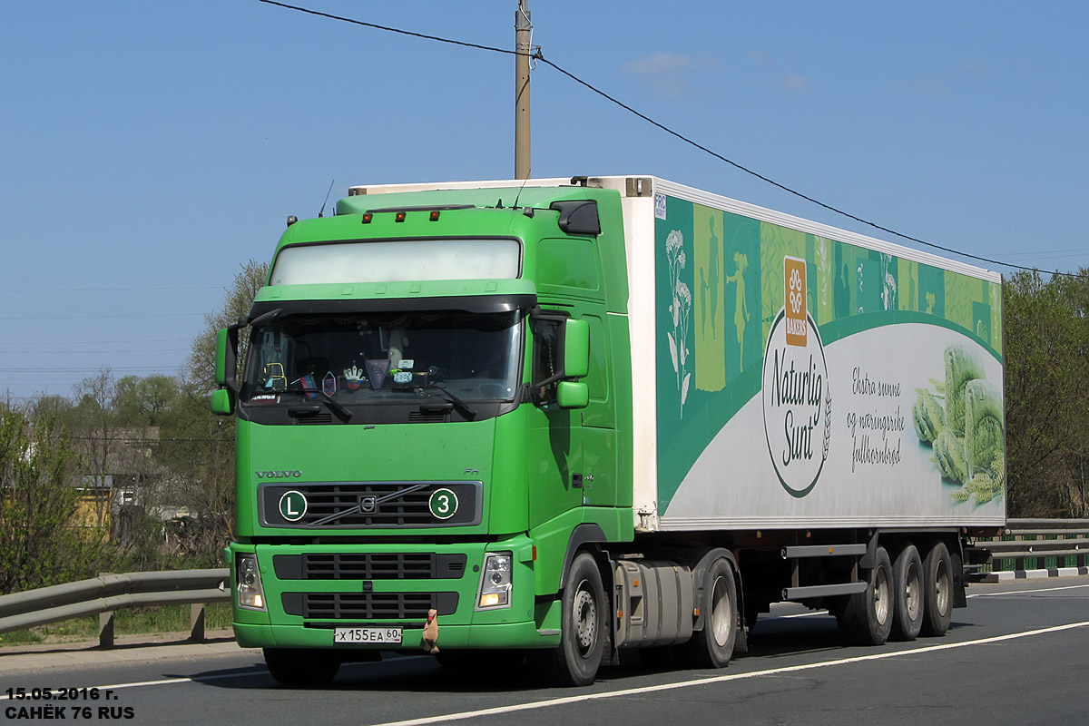 Псковская область, № Х 155 ЕА 60 — Volvo ('2002) FH12.440