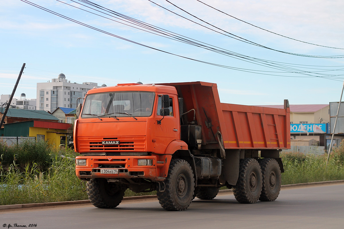 Саха (Якутия), № Т 304 КЕ 14 — КамАЗ-65222 [652220]