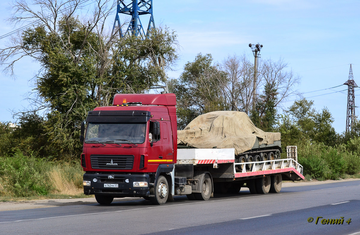 Волгоградская область, № В 762 МК 21 — МАЗ-5440A9