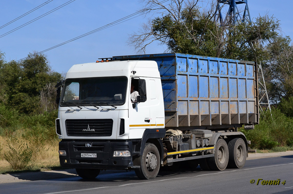 Волгоградская область, № В 297 РМ 134 — МАЗ-6312B9