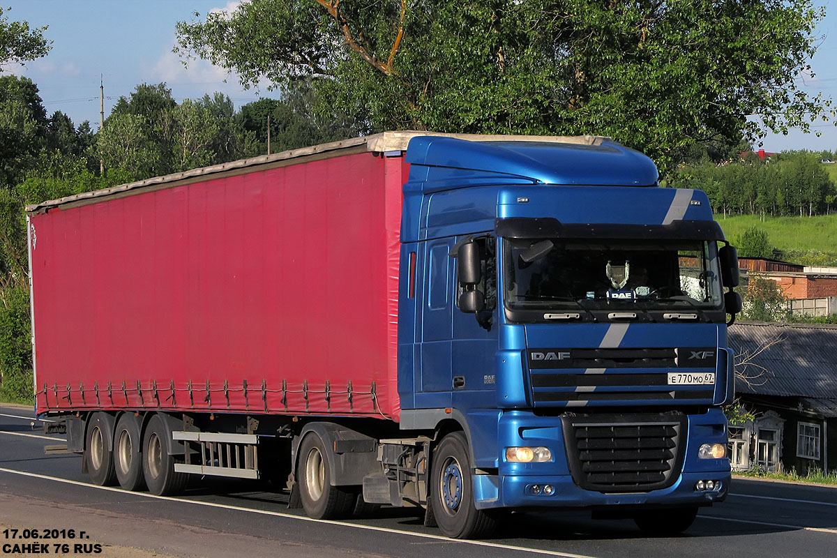 Смоленская область, № Е 770 МО 67 — DAF XF105 FT