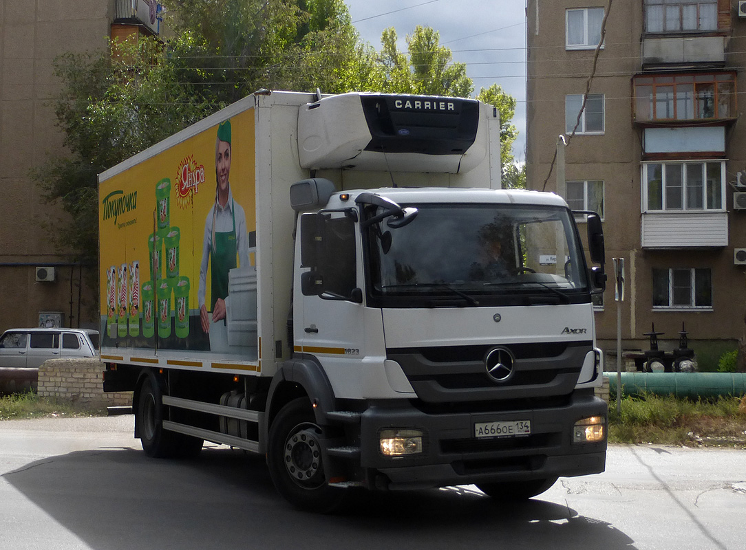 Волгоградская область, № А 666 ОЕ 134 — Mercedes-Benz Axor 1823