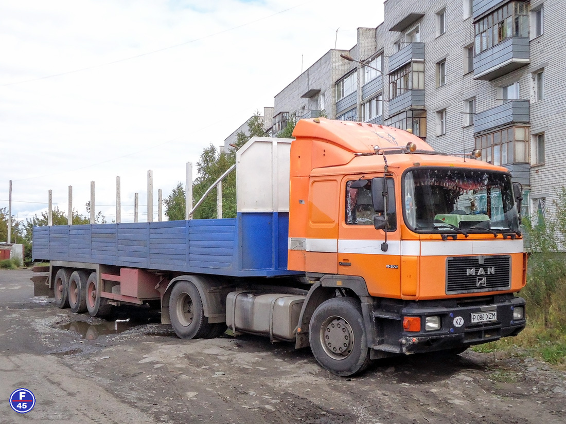 Костанайская область, № P 086 XZM — MAN F90 19.372