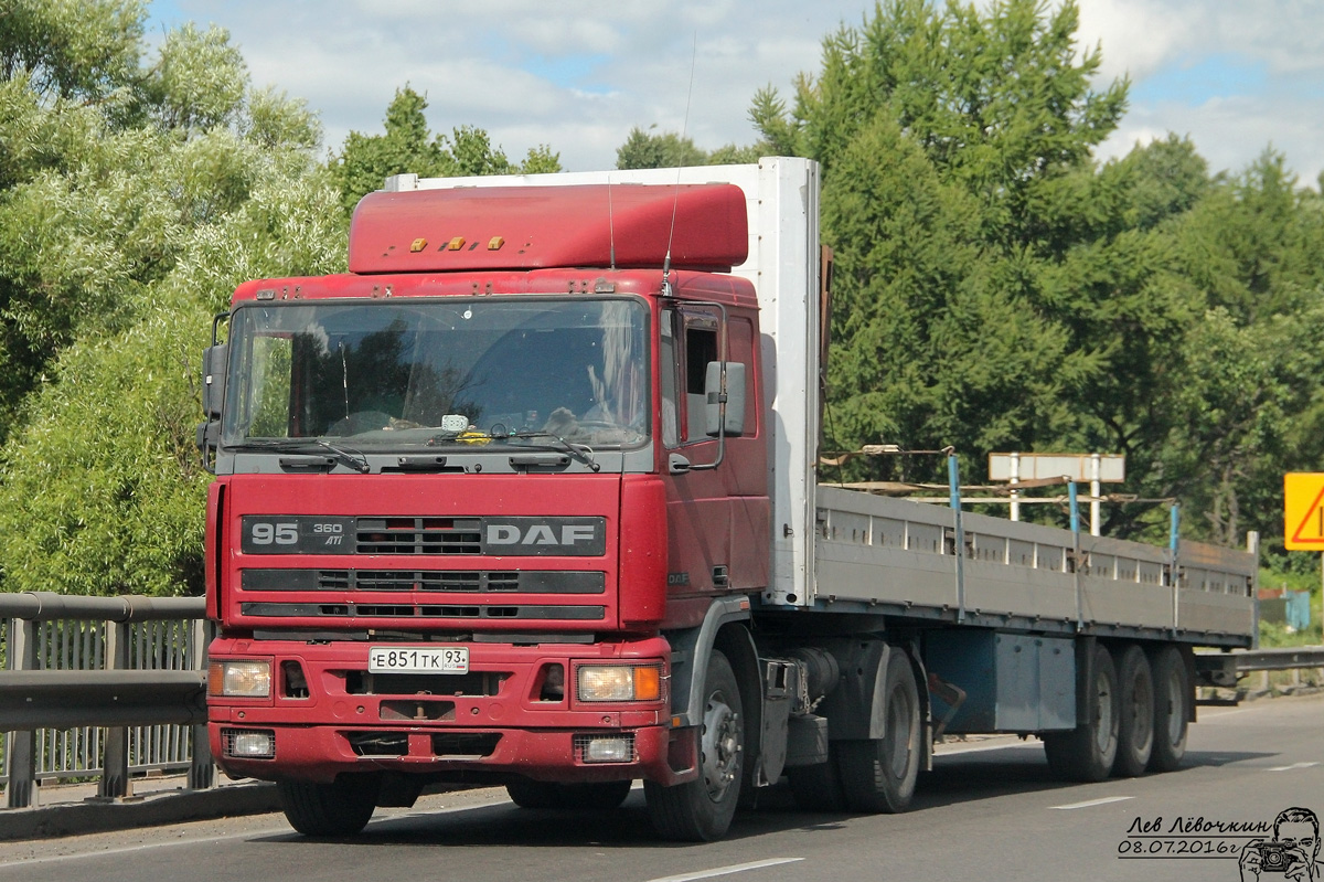 Краснодарский край, № Е 851 ТК 93 — DAF 95 FT