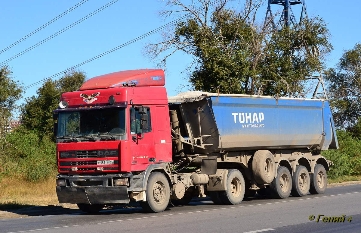 Волгоградская область, № С 189 СН 34 — DAF 95 FT