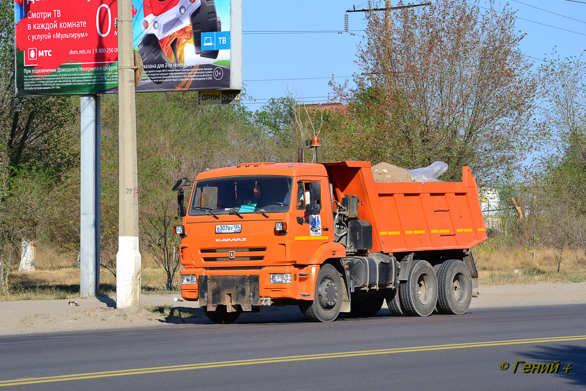 Волгоградская область, № В 307 ВУ 134 — КамАЗ-65115-L4(19)