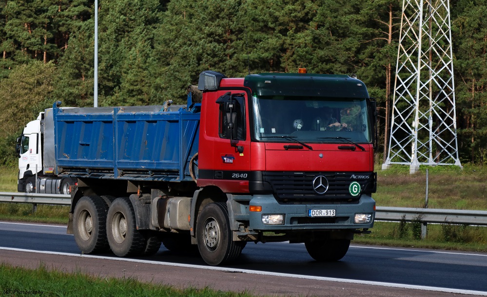 Литва, № DOR 913 — Mercedes-Benz Actros ('1997) 2640