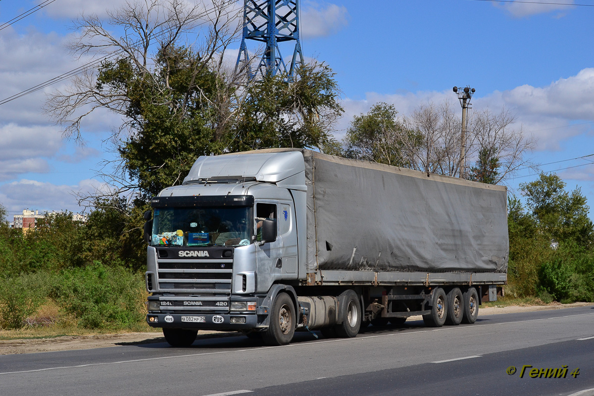 Волгоградская область, № А 082 МР 34 — Scania ('1996) R124L