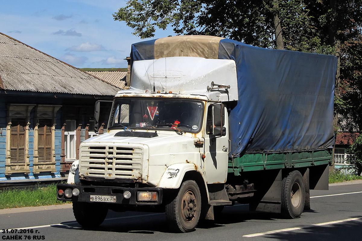 Вологодская область, № В 896 ВХ 35 — ЗИЛ-433100