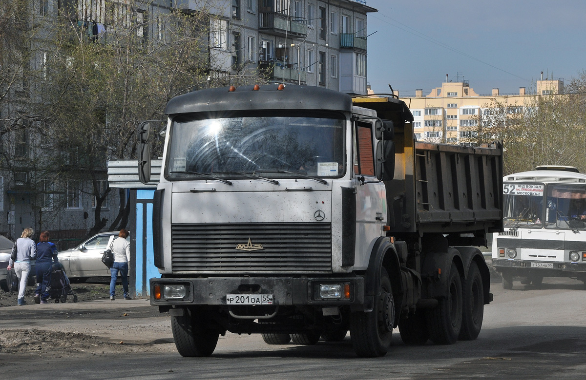 Омская область, № Р 201 ОА 55 — МАЗ-5516A5