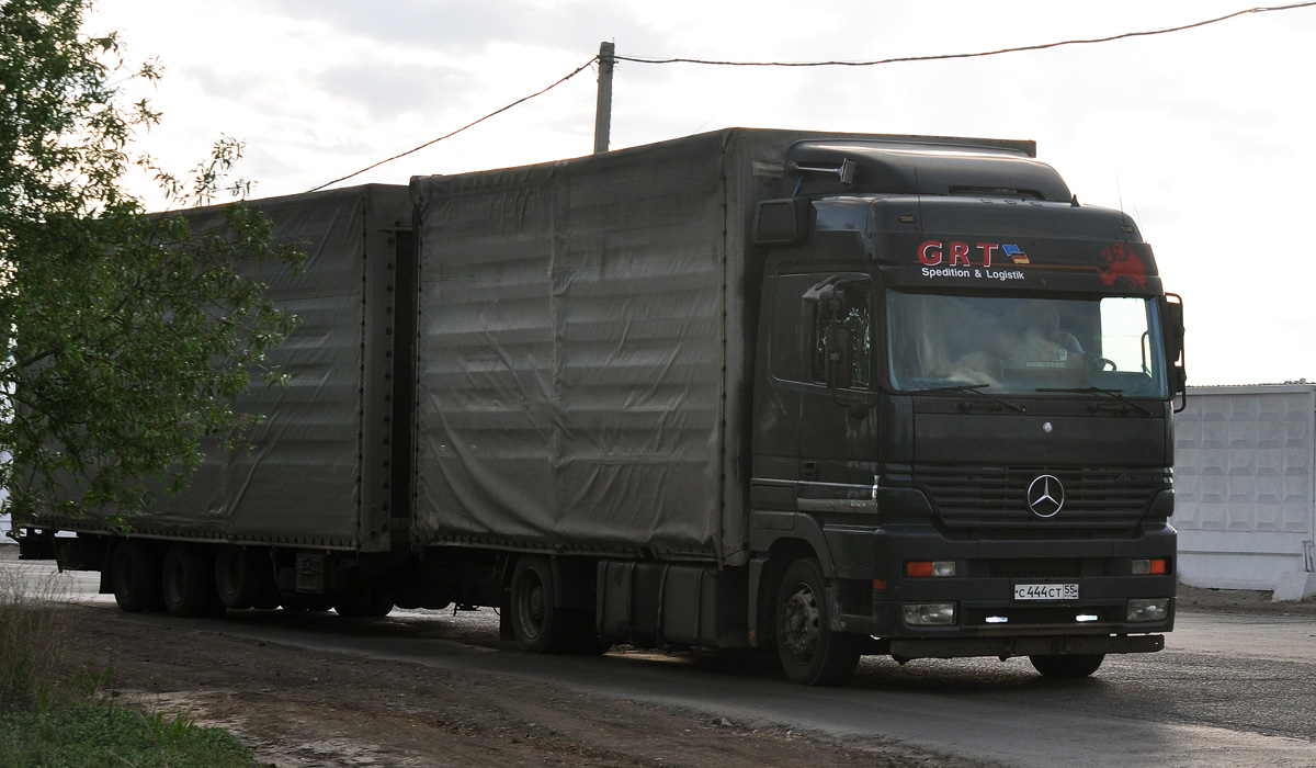 Омская область, № С 444 СТ 55 — Mercedes-Benz Actros ('1997)