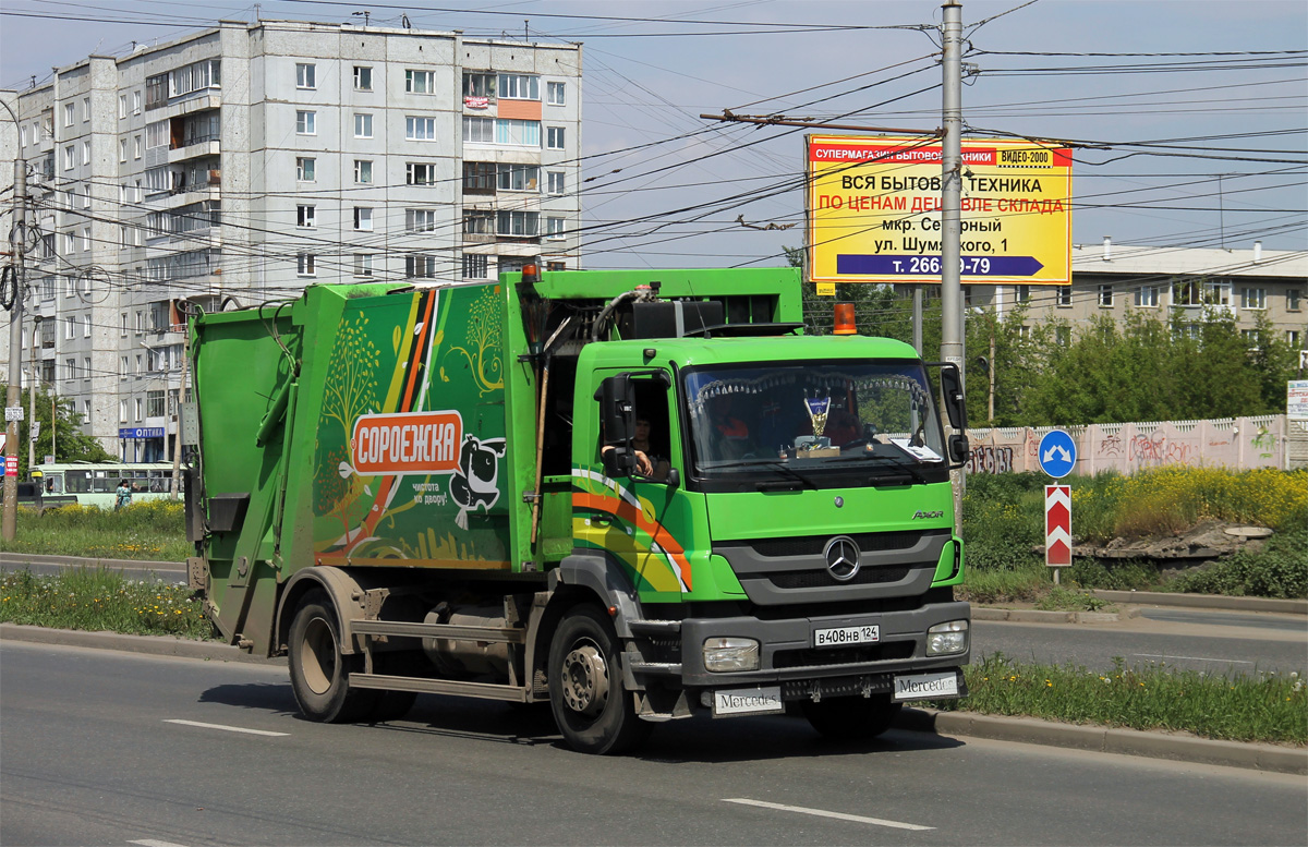 Красноярский край, № В 408 НВ 124 — Mercedes-Benz Axor (общ.м)