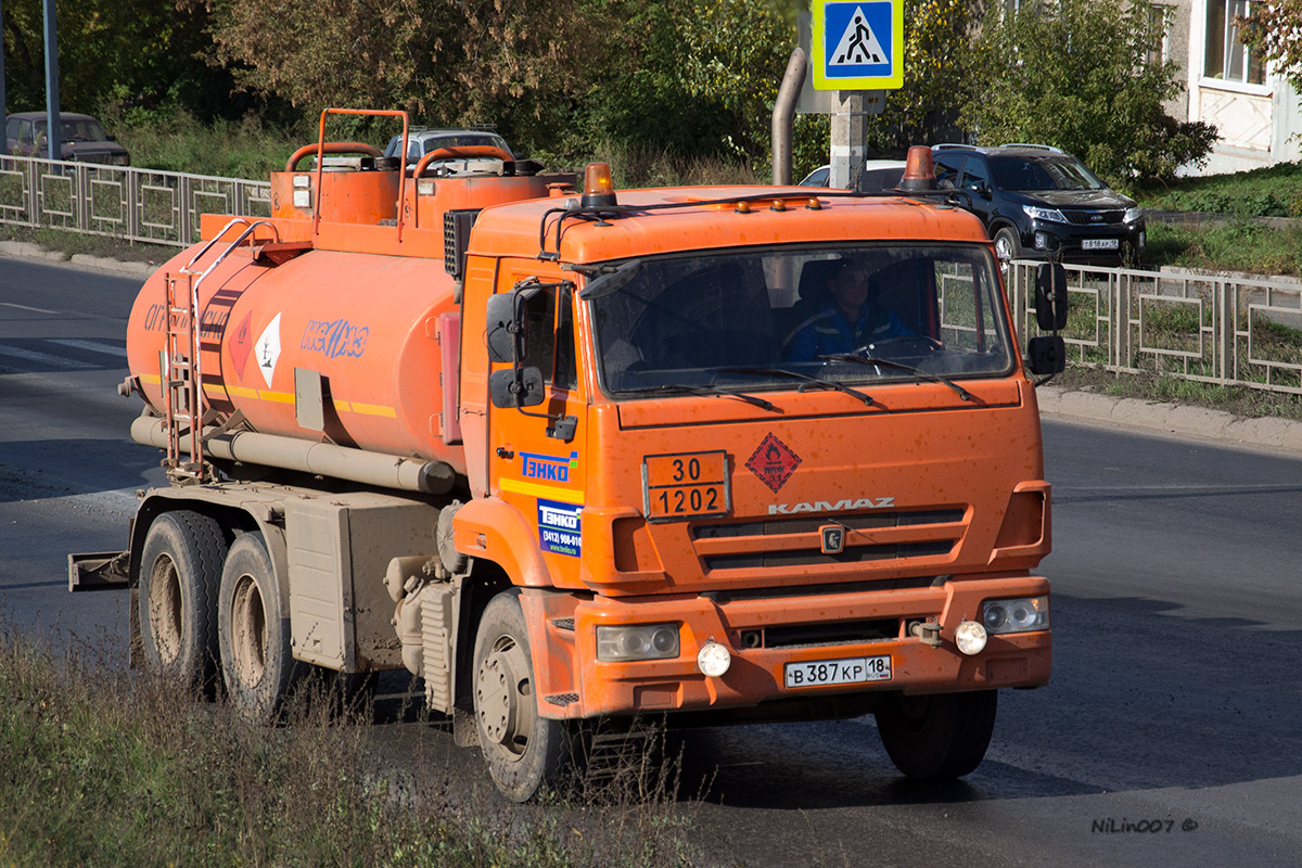 Удмуртия, № В 387 КР 18 — КамАЗ-65115 (общая модель)