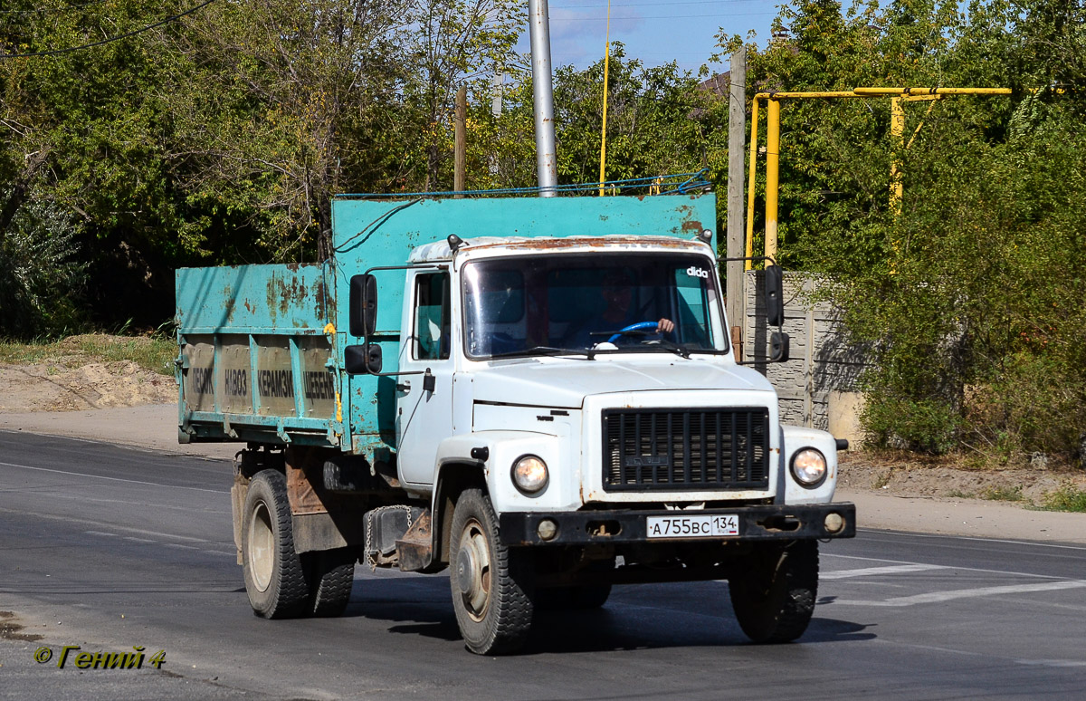 Волгоградская область, № А 755 ВС 134 — ГАЗ-3309