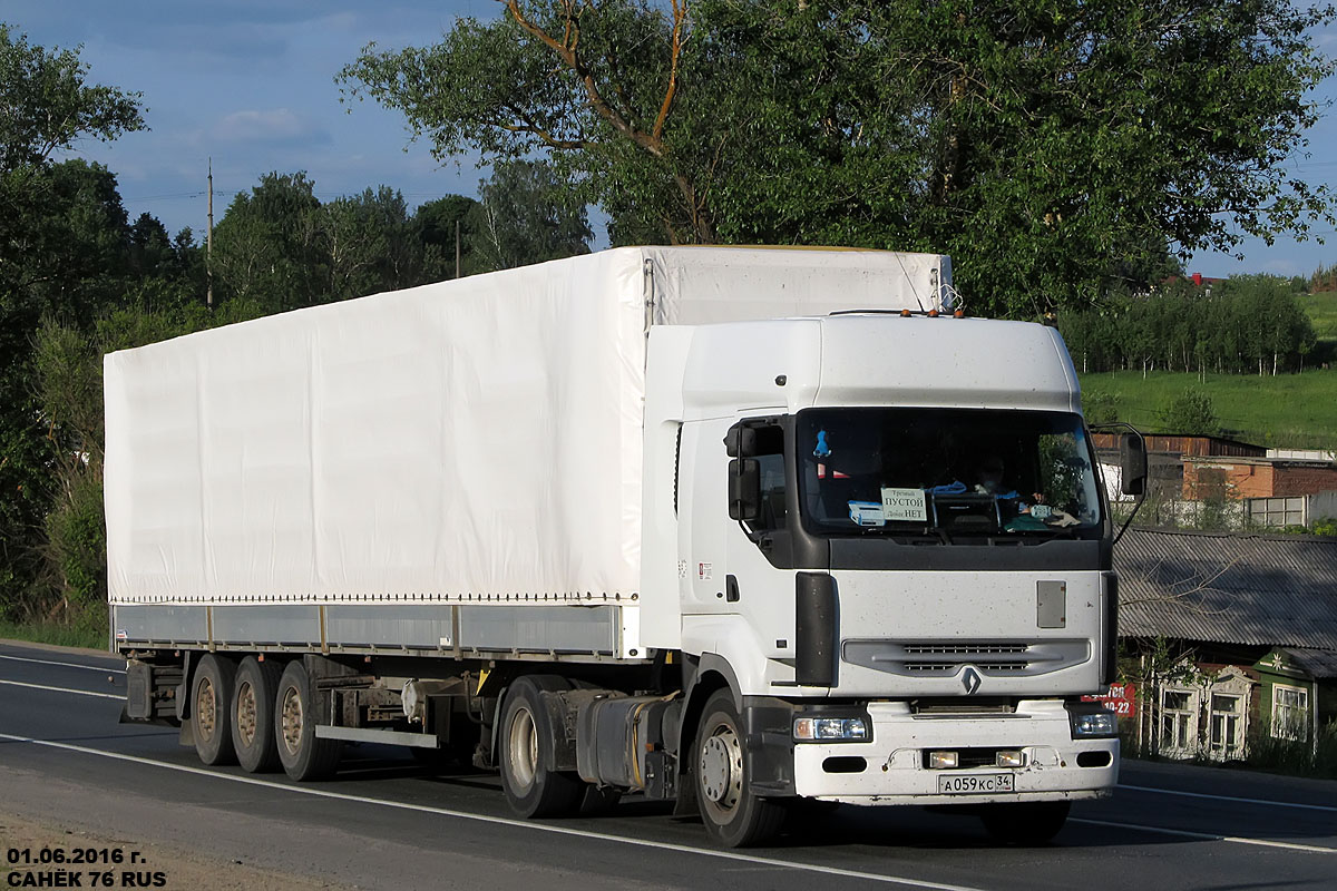 Волгоградская область, № А 059 КС 34 — Renault Premium ('1996)