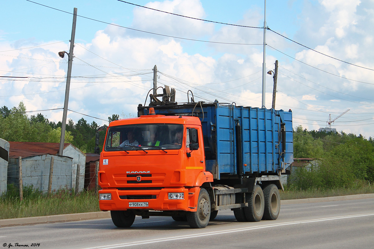 Саха (Якутия), № Р 908 КК 14 — КамАЗ-65115 (общая модель)