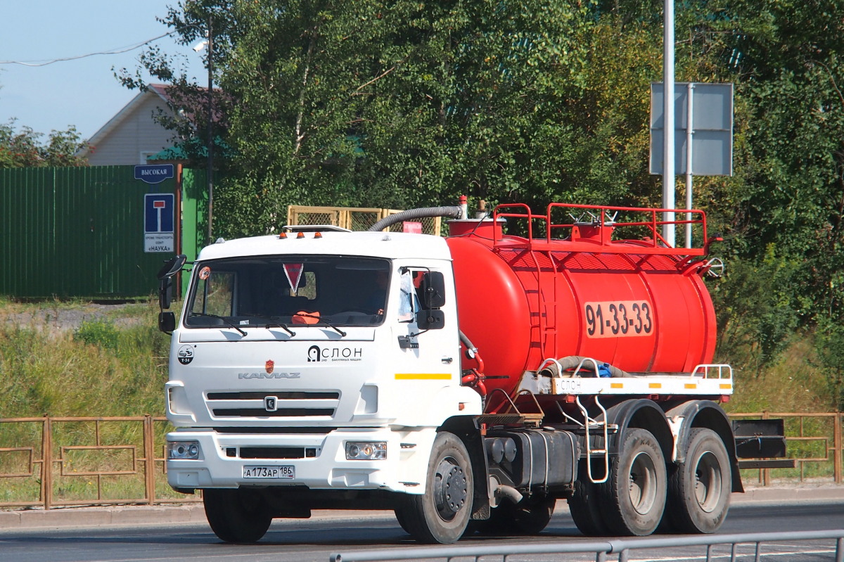 Ханты-Мансийский автоном.округ, № А 173 АР 186 — КамАЗ-65115 (общая модель)