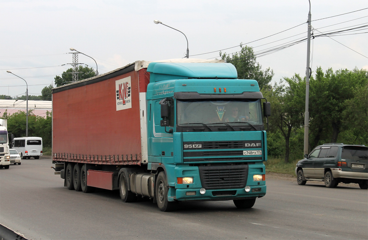 Челябинская область, № С 748 РХ 174 — DAF 95XF FT