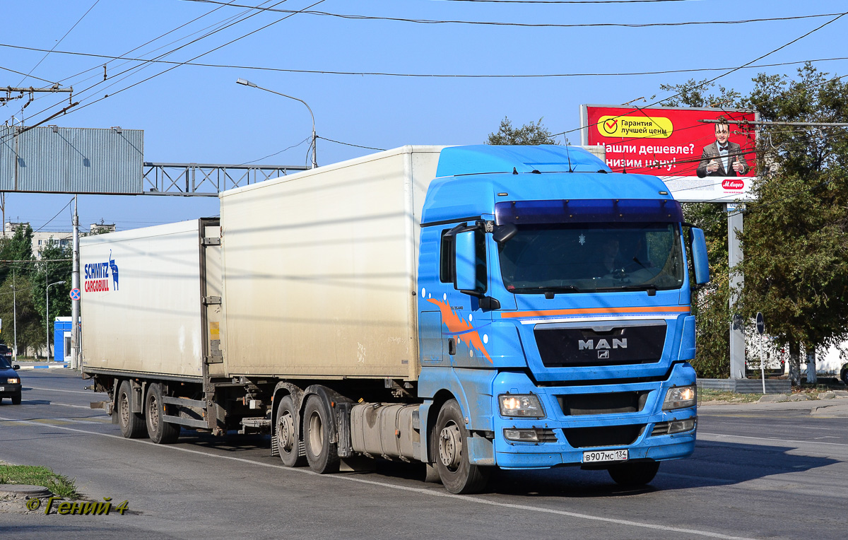 Волгоградская область, № В 907 МС 134 — MAN TGX ('2007) 26.440