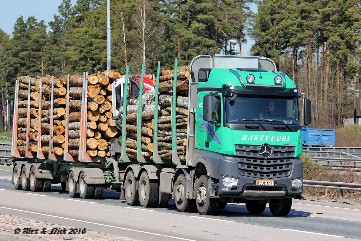 Финляндия, № CJS-506 — Mercedes-Benz Arocs (общ.м)