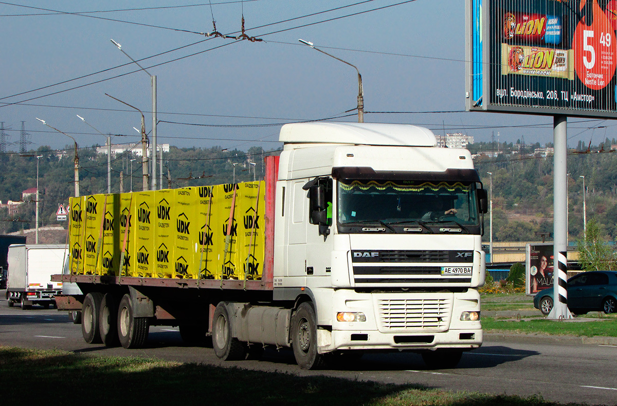 Днепропетровская область, № АЕ 4970 ВА — DAF XF95 FT