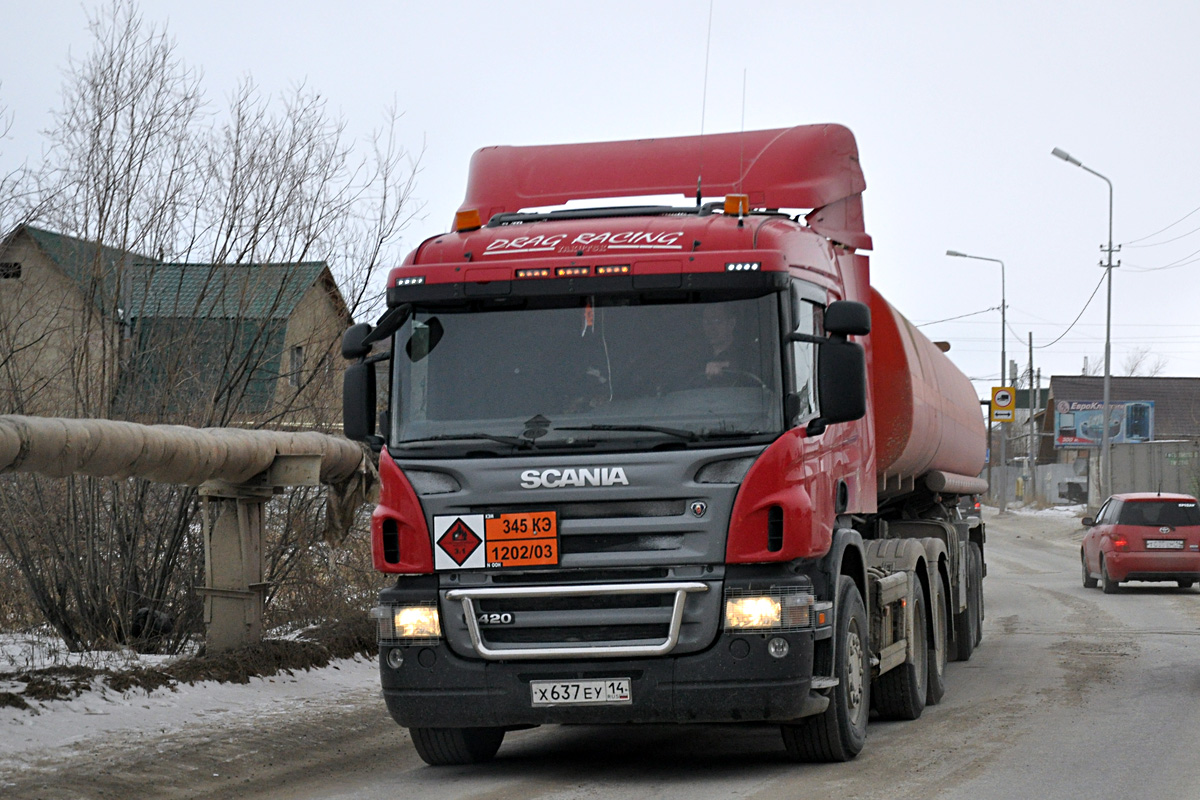 Саха (Якутия), № Х 637 ЕУ 14 — Scania ('2004) P420