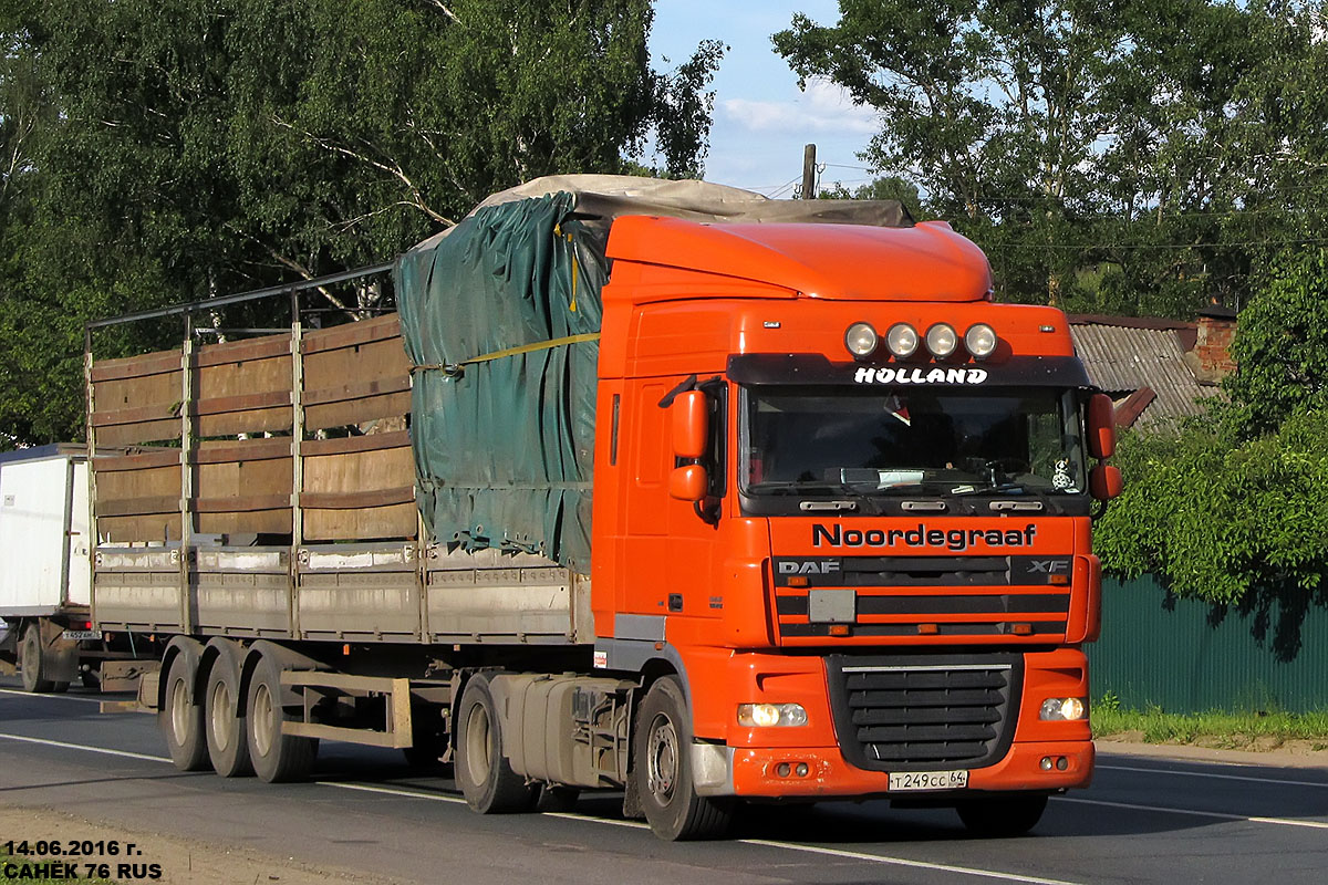 Саратовская область, № Т 249 СС 64 — DAF XF105 FT