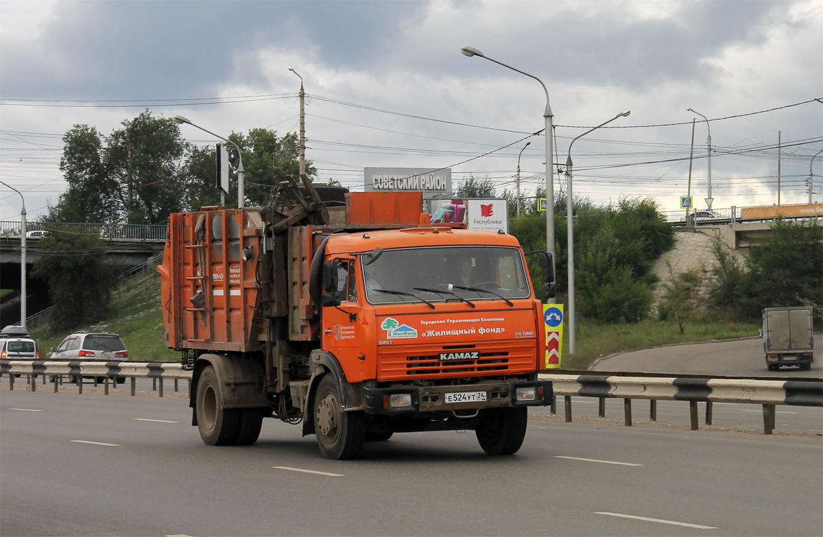 Красноярский край, № Е 524 УТ 24 — КамАЗ-43253-A3