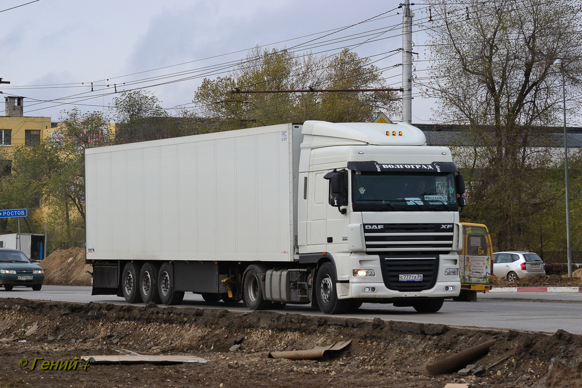 Волгоградская область, № С 777 ТА 34 — DAF XF105 FT