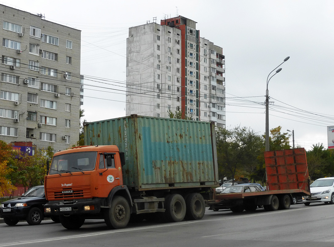 Волгоградская область, № Р 222 ВС 34 — КамАЗ-65115-15 [65115R]