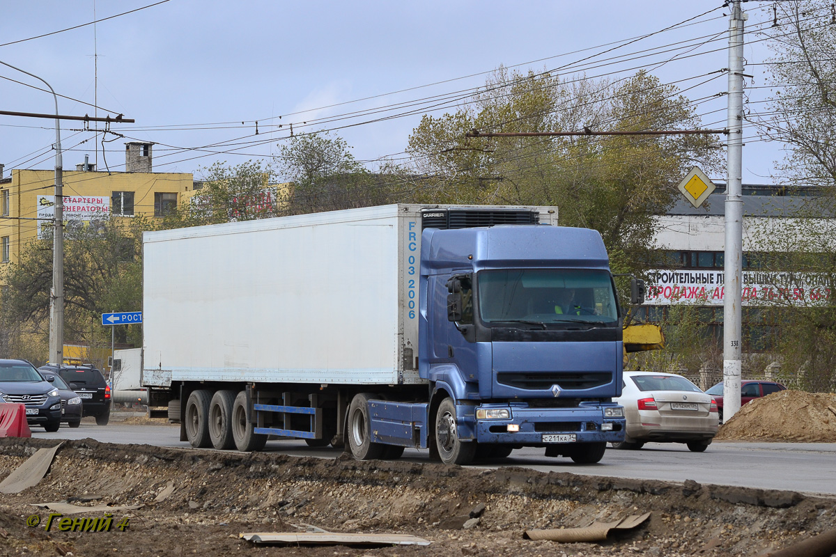 Волгоградская область, № С 211 КА 34 — Renault Premium ('1996)