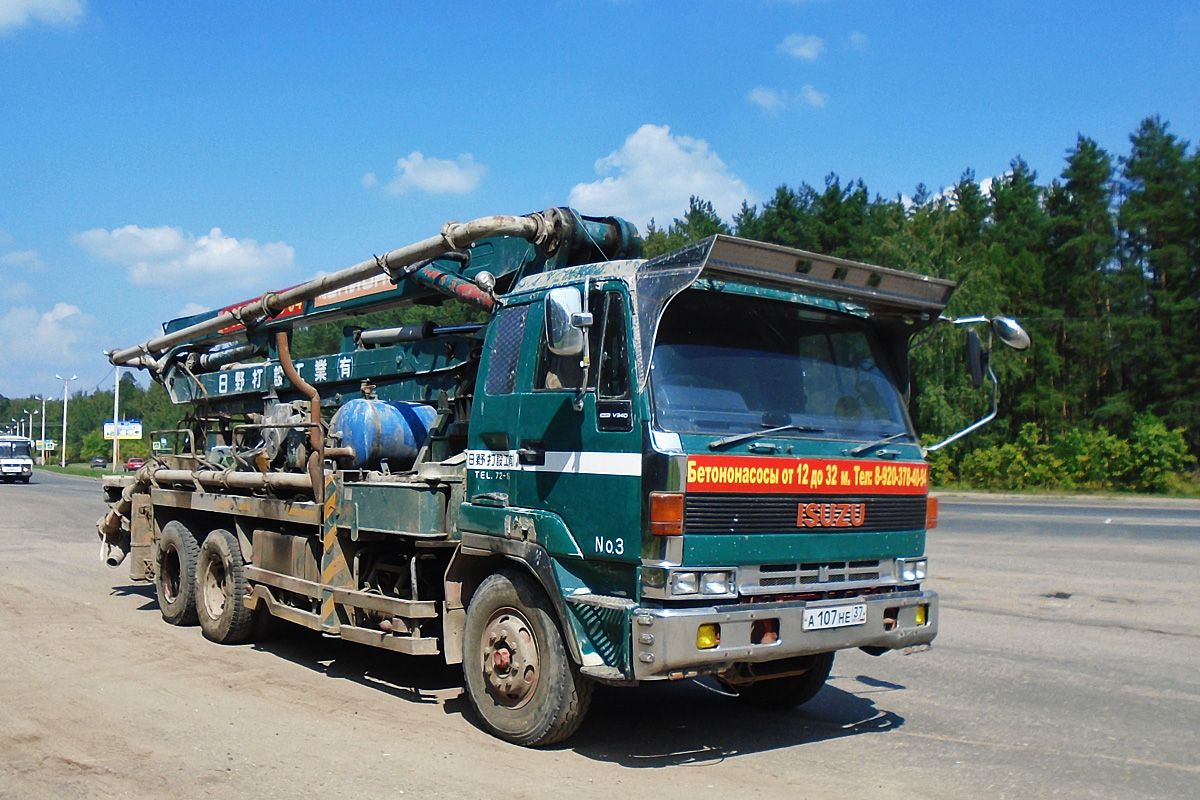 Ивановская область, № А 107 НЕ 37 — Isuzu V340