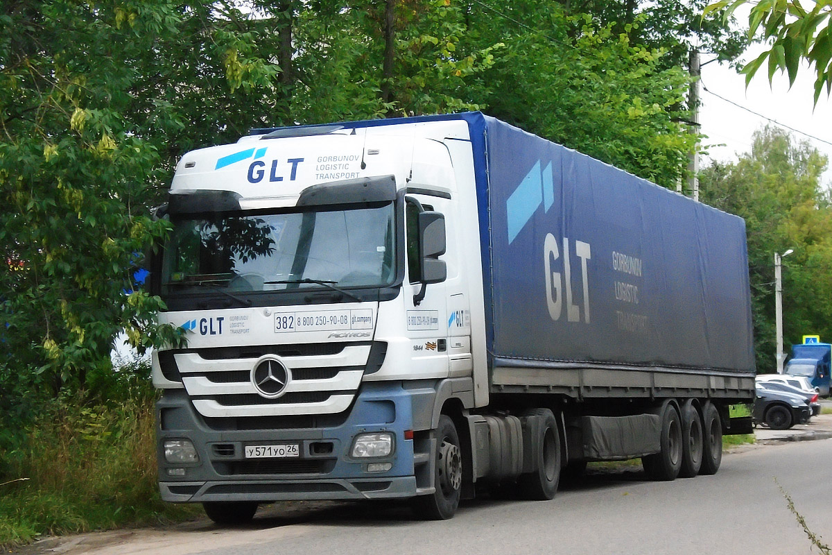 Ставропольский край, № 382 — Mercedes-Benz Actros ('2009) 1844